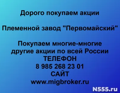 Покупаем акции «Племенной завод Первомайский»