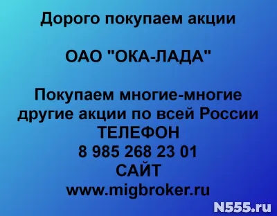 Покупаем акции «Ока Лада»